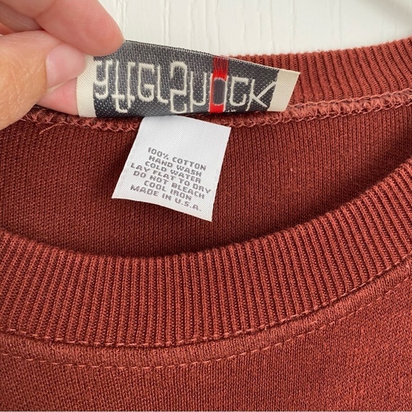 AfterShock Vintage Rust Fringe Sweater Size XL - Picture 7 of 13